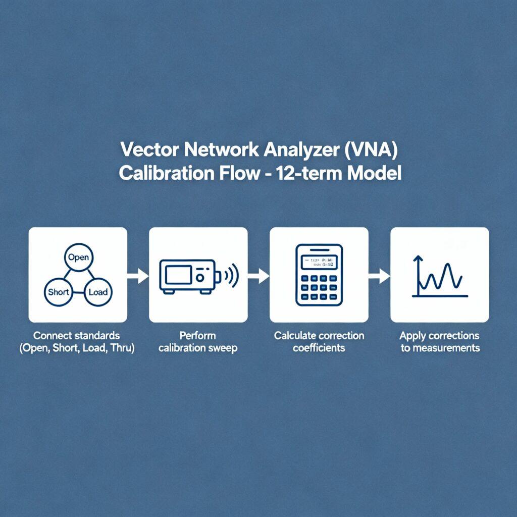 vna calibration flow - 12 term model